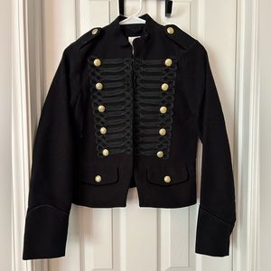 Gap Military Band Cropped Black Jacket